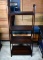 Contemporary Dark Stained Wood Bookshelf