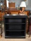 Contemporary Black Wooden Small Bookshelf