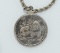 ¼ Troy Oz. Fine Silver Medallion on Sterling Silver 22” Chain Necklace