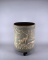 Antique Robinson Ransbottom (Roseville, OH) Large Stoneware Crock, Deer Scene with Metal Stand