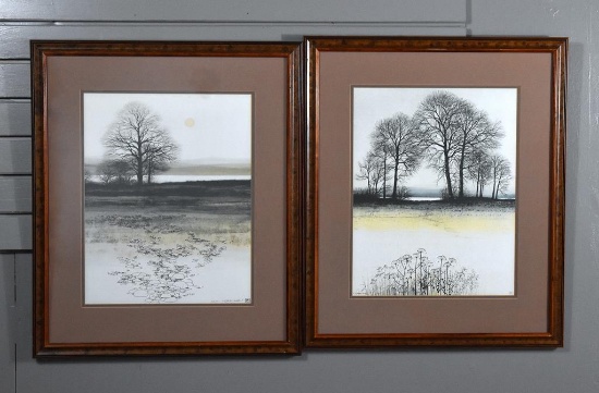 Pair of Framed Kathleen Kendrick Prints