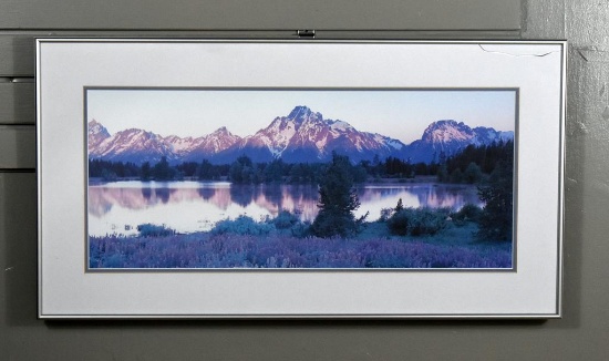 Purple Mountain Majesties Print in Contemporary Frame
