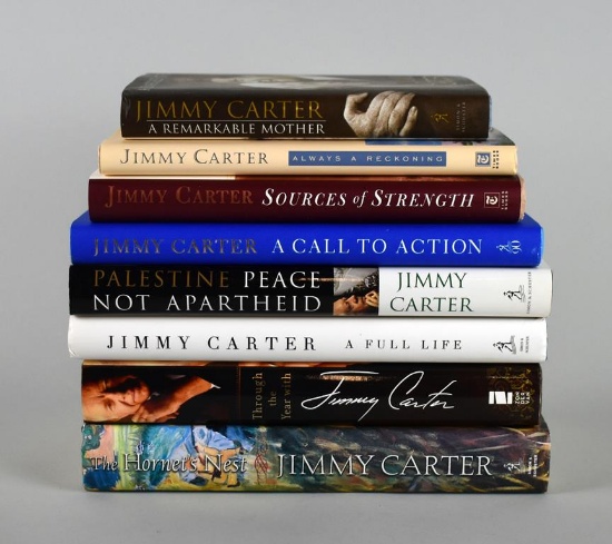 Lot of Eight Signed to Owner Titles by President Jimmy Carter