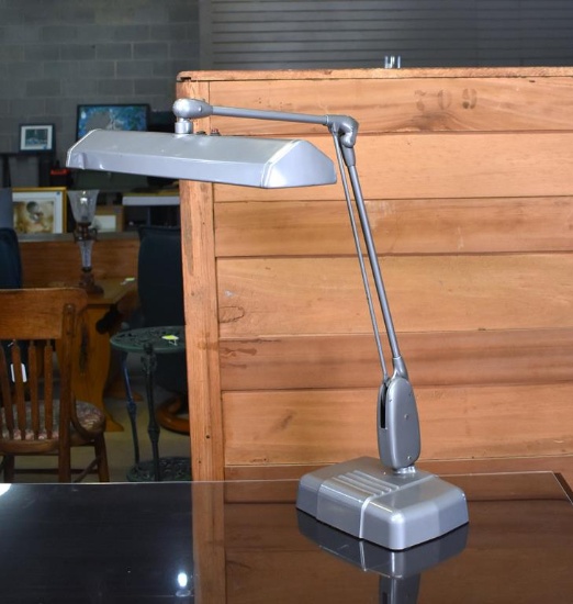 Vintage Mid-Century Modern Dazor Fluorescent Bulb Desk Lamp