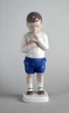 B&G Boy with Fruit 7” Figurine, Denmark