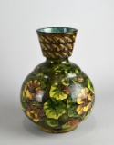 Antique Doulton Lambeth Faience 8.5” Vase Dated 1871