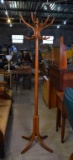 Vintage Oak Coat and Hat Stand