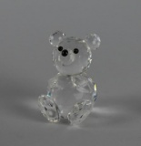 Swarovski Silver Crystal Bear with Original Box, Austria
