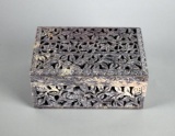 Natural Soap Stone Hand Carved Pierced Box, India