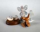 Lot of Four Bird & Butterfly Girl Figurines