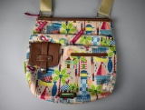 Lily Bloom Medium Size Tropical Nautical Pattern Bag