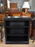 Contemporary Black Wooden Small Bookshelf