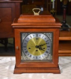 Vintage Ridgeway Shelf Clock with Franz Hermle Balance Wheel Movement, Westminster Chime