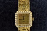 DeCesare 50 Micron Heavy Gold Plated Ladies Quartz Watch with Original Presentation Box, Italy