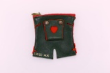 Cute Vintage Leather “Gruss Aus” Swiss Alps Shorts Coin Purse