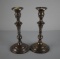 Pair of 8.5” Weighted Sterling Silver Candlesticks