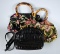 Lot of 3 Talbots Purses: 1 is Leather, 2 are Embroidery