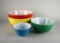 Four Vintage Pyrex Mixing Bowls