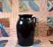 Antique Southern Stoneware 2 Gal. Churn w/ Dark Albany Slip Glaze, Strap Handle, Lot 424