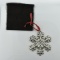 Gorham Sterling Silver 1976 Snowflake Christmas Ornament with Silver Cloth Bag