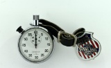 HD Supermeter Interval Stopwatch with Union Pacific Enamel Badge