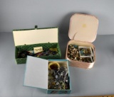 Lot of Costume Jewelry in Three Boxes