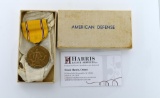WWII American Bronze Defense Medal