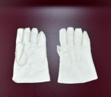 Pair of White Leather Small Child's Gloves
