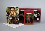 Star Wars Hallmark Ornaments: Chewbacaa & 2 X-Wing Starfighters, Chewbacca Greeting Card