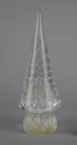 Murano Art Glass Barbini Bullicante 9” Christmas Tree with Label, Italy