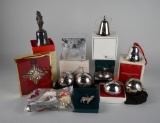 Lot of Silverplate Christmas Ornaments & Bells by Gorham, Towle, Reed & Barton, Wallace