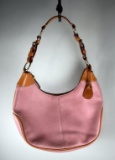 Pink and Brown All Weather Leather 2 Purse by Dooney & Bourke