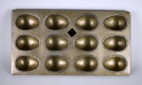 Antique 12 Egg Shape Food Mold