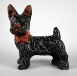 Vintage 1939 Scottie Dog Chalkware Doorstop