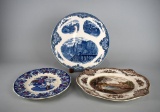 Lot of Three Vintage English Platters/Plates: Royal Doulton & Johnson Brothers