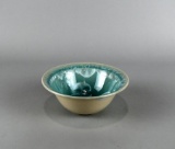 Cath Wyllie Studio Crystalline Glaze Art Pottery Bowl, Tasmania