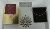 Gorham Sterling Silver 2004 Snowflake Christmas Ornament with Silver Cloth Bag & Box