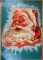 Lot of Three Vintage Santa Claus Head Lithographic Posters