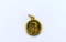 18K Gold Madonna Medallion Pendant