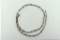 Sterling Silver Elongated Bead 26” Necklace