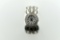 Sterling Silver Cuff Bracelet Nadia Quartz Watch