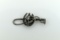 Vintage Sterling Silver Horse Head Horseshoe and Riding Crop Pin