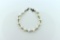 Freshwater Pearl and Sterling Silver Bracelet, 8” L
