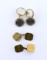 Two Pairs of Vintage Cufflinks: 800 Silver & Krementz Gold-Flled