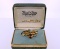 Vintage Van Dell Gold Filled & Rhinestone Brooch Pin with Original Jewelers Presentation Box