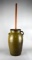 Antique Spartanburg SC Alkaline and Frogskin Glaze Butter Churn w/ Dasher & Two Lids