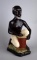 Vintage “Pai Nago” 12” Drummer Chalkware Doorstop, Brazil