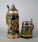 Two Vintage German Steins, One with Thorens Swiss Music Box Plays “O  Mein Papa”