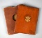 Vintage Leather Passport Folder w/ Sleeve
