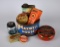 Lot of Eight Vintage Brand Marketing Tins, Box, & Ink Jar